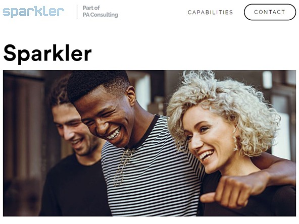 Sparkler website screengrab